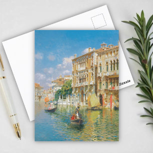 Carte Postale Gondoliers Venise, Rubens Santoro