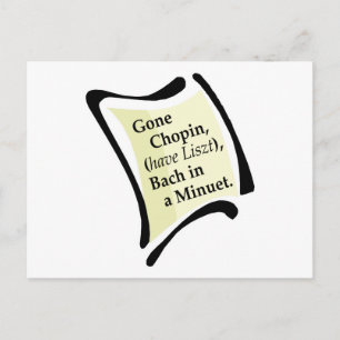 Carte Postale Gone Chopini