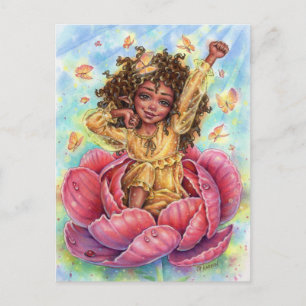 Carte Postale Good Morning Fairy Postcard Imaginaire Flower Gard