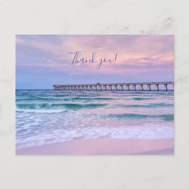 Carte Postale Good Morning Navarre Beach Pier Merci (Devant)
