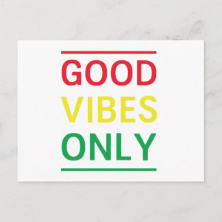 Carte Postale Good Vibes uniquement