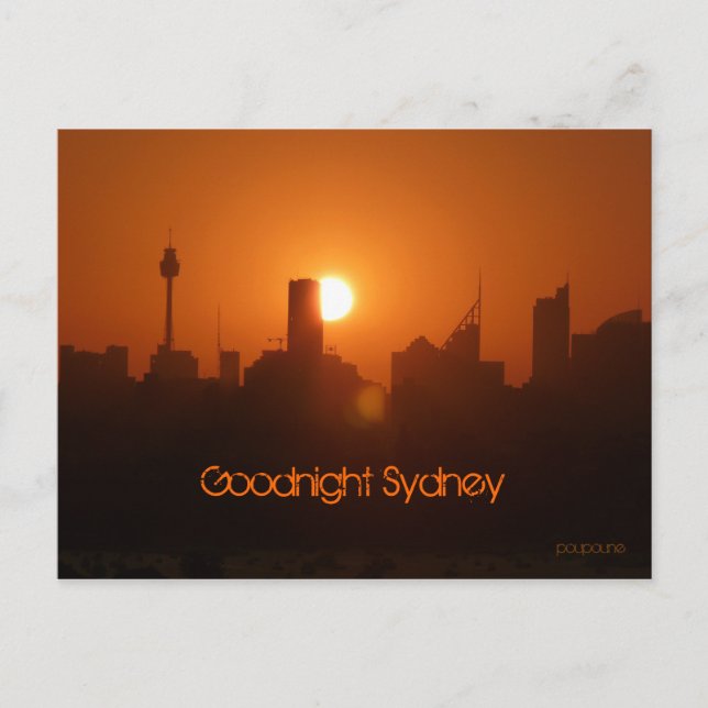 Carte Postale Goodnight Sydney (Devant)