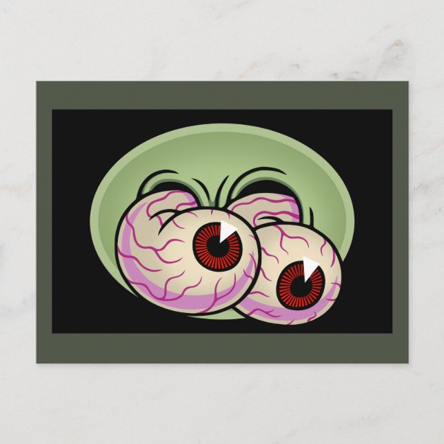 Carte Postale Googly Monster Eyes (Devant)