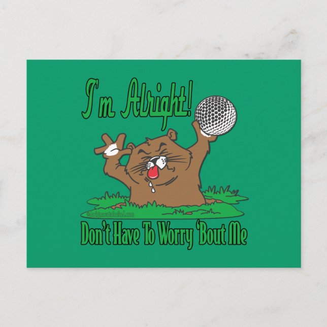 Carte Postale Gopher et Golfball (Devant)