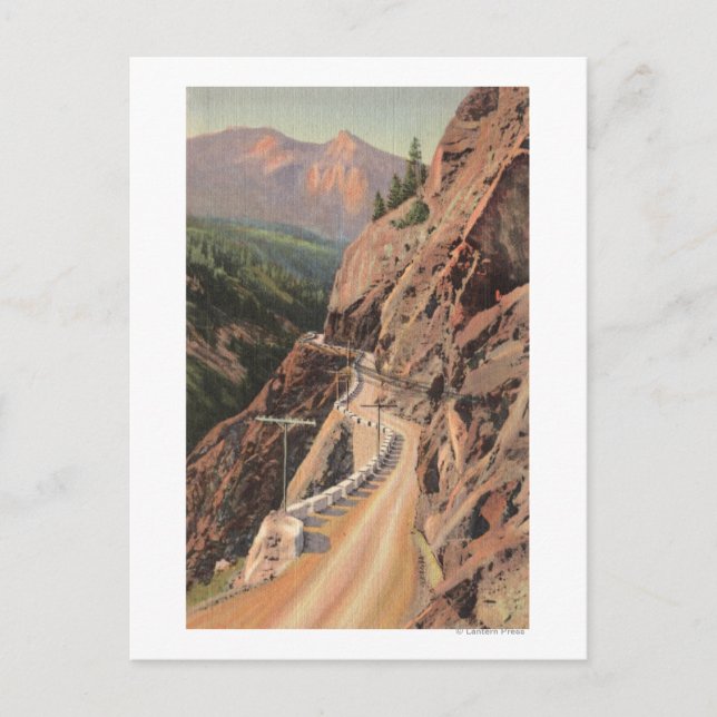 Carte Postale Gorge d'Uncompahgre et Million Dollard Highway (Devant)
