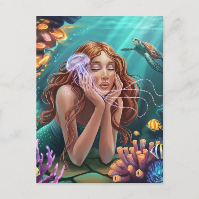 Carte Postale Gorgeous Mermaid in the Ocean (Devant)