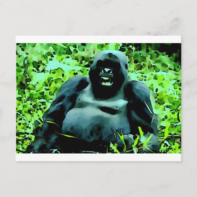 Carte postale Gorilla Artwork (Devant)