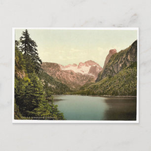 Carte Postale Gosausee et Dachstein, Haute-Autriche, Austro-Hung