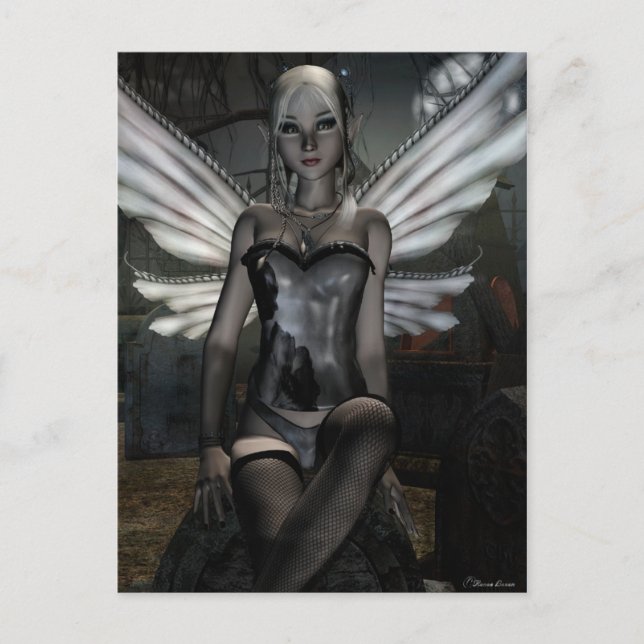 Carte Postale Goth Fae Series TRINITY Imaginaire Art (Devant)