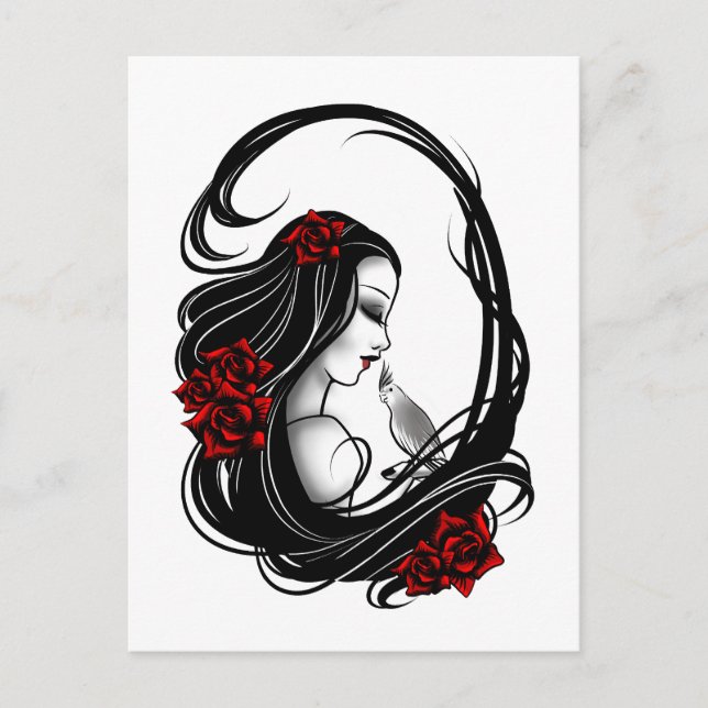 Carte Postale Goth girl (Devant)