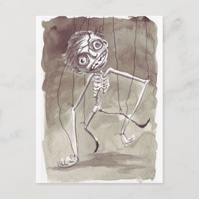 Carte Postale Goth Ugly Puppet (Devant)