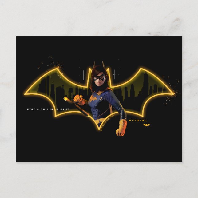 Carte Postale Gotham Knights Batgirl en logo (Devant)