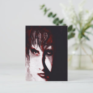 Carte Postale Gothique Dieu Post Punk Goth Musique Homme Portrai