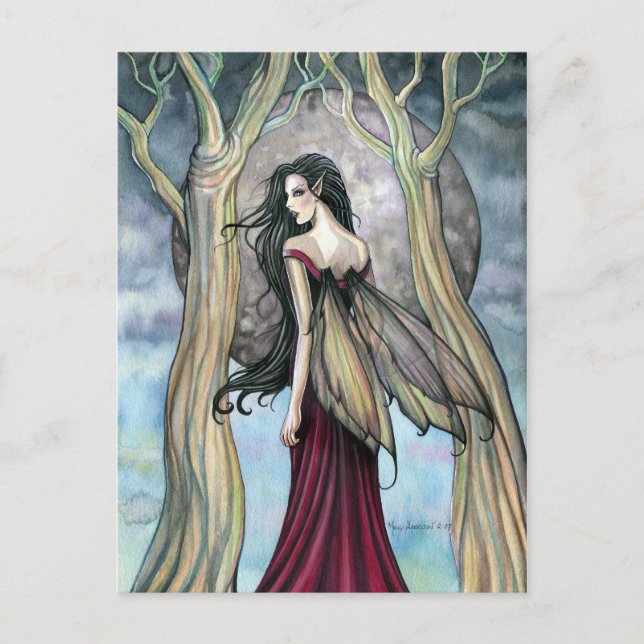 Carte postale Gothique Night Fairy par Molly Harri (Devant)