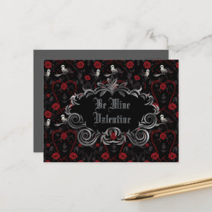 Carte Postale Gothique Sois Mon Amour de la Saint-Valentin