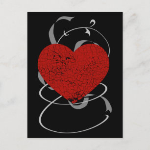 Carte postale Gothique Valentine Broken Heart