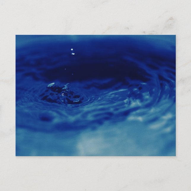 Carte Postale Gouffre d'eau bleu (Devant)