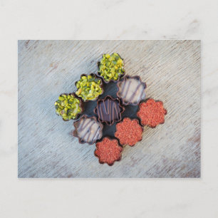 Carte postale gourmande chocolat