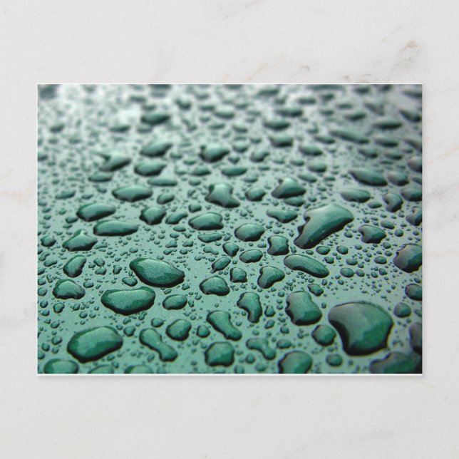 Carte Postale Gouttes de pluie (Devant)
