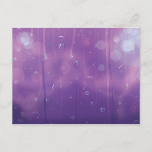 Carte Postale Gouttes d'eau sur une fenêtre.