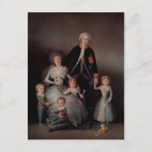 Carte Postale Goya y Lucientes, Francisco de Portr? t der Famili
