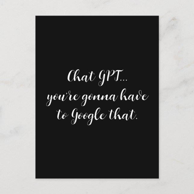 Carte postale GPT conversation (Devant)