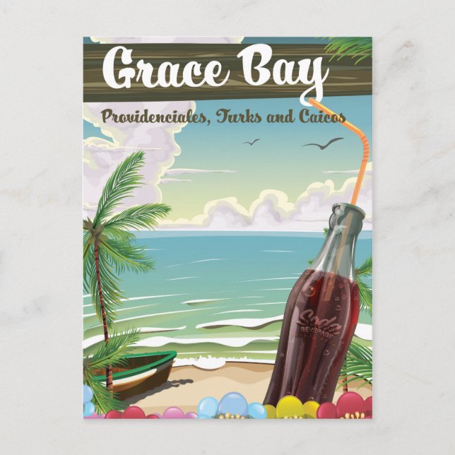 Carte Postale Grace Bay, Providenciales, Turks and Caicos Travel (Devant)