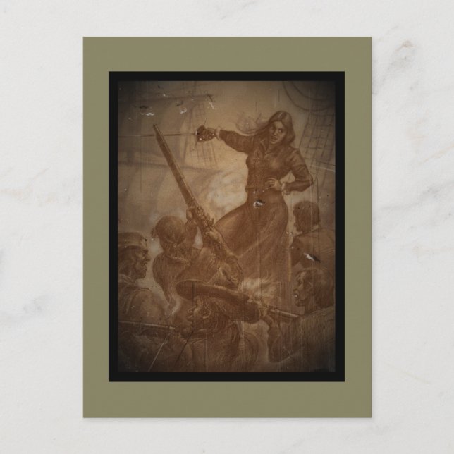 Carte Postale Grace O'Malley Pirate Queen (Devant)