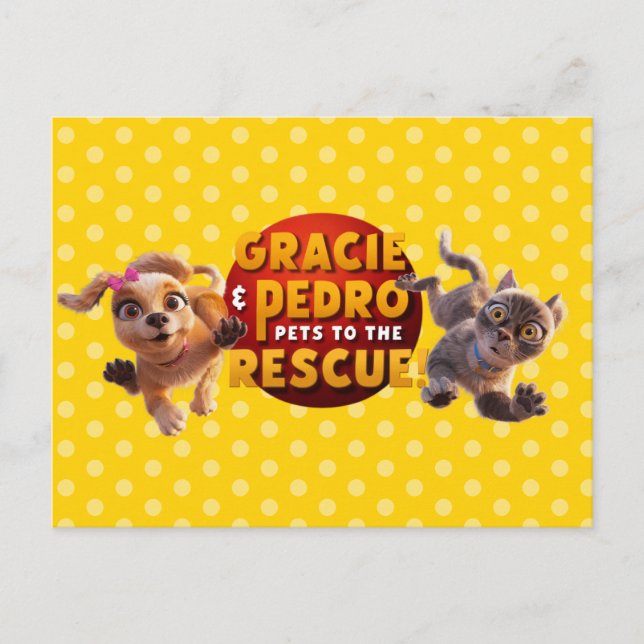 Carte Postale Gracie & Pedro Adventure Attend (Devant)