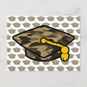 Carte Postale Graduation Cap Khaki Camo