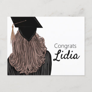 Carte Postale Graduation College Lycée Girl Graduate
