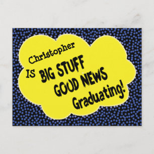 Carte Postale Graduation Comique Moderne Économisez La Date Anno