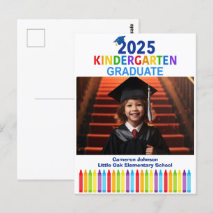 Carte Postale Graduation de la maternelle 2025 Photo sur mesure 