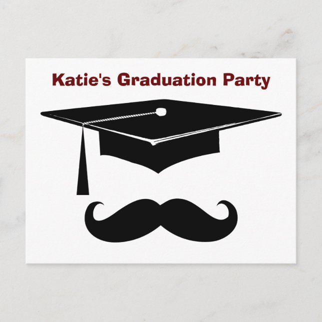 Carte Postale Graduation de la moustache (Devant)