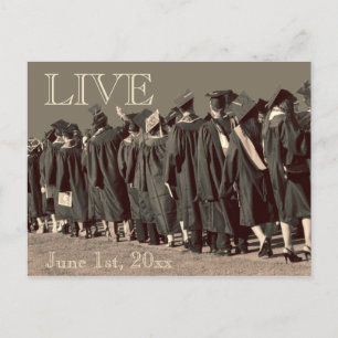 Carte Postale Graduation Enregistrer La Date Diplômés