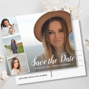 Carte Postale Graduation Party Enregistrer la date Grad Photo Co