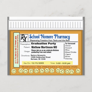 Carte Postale Graduation Party RX pour le plaisir