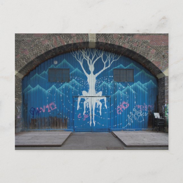 Carte Postale Graffiti Arbre De Vie (Devant)