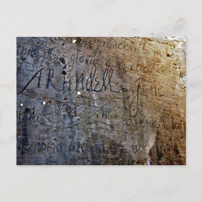 Carte Postale Graffiti dans la tour de Londres (Devant)