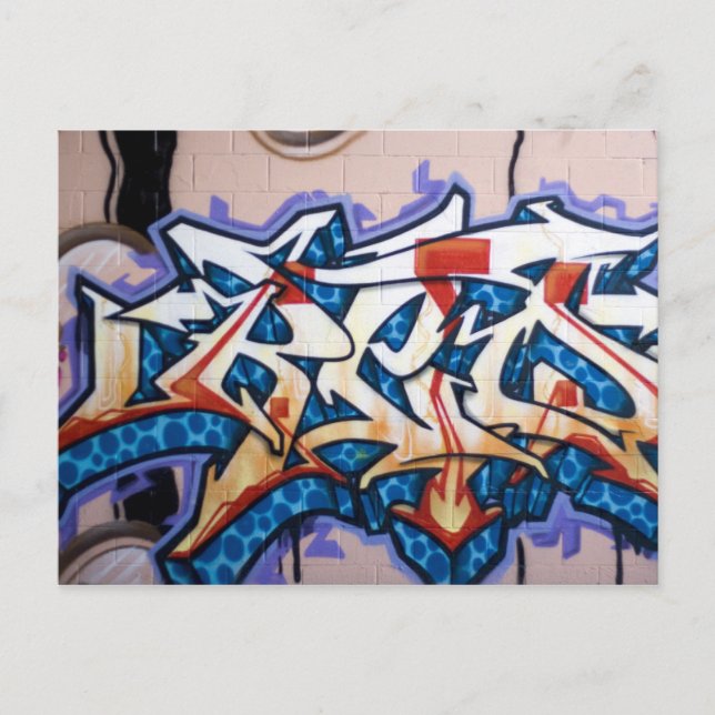 Carte Postale Graffiti de rue (Devant)