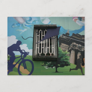 Carte Postale graffiti de Taïwan, Taipei, Taïwan