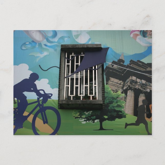 Carte Postale graffiti de Taïwan, Taipei, Taïwan (Devant)