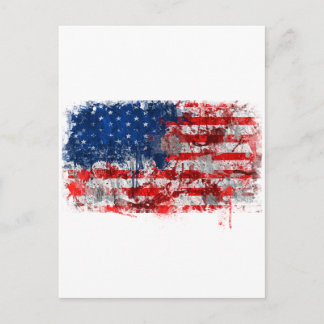 Carte Postale Graffiti FLag américain
