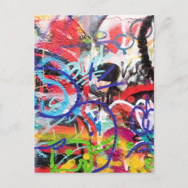 Carte Postale Graffiti fou (Devant)