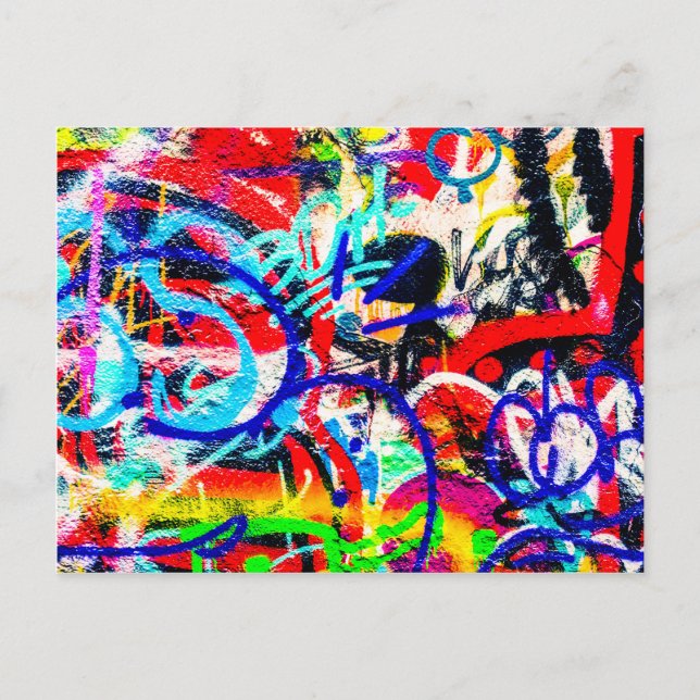 Carte Postale Graffiti Gritty Crazy (Devant)
