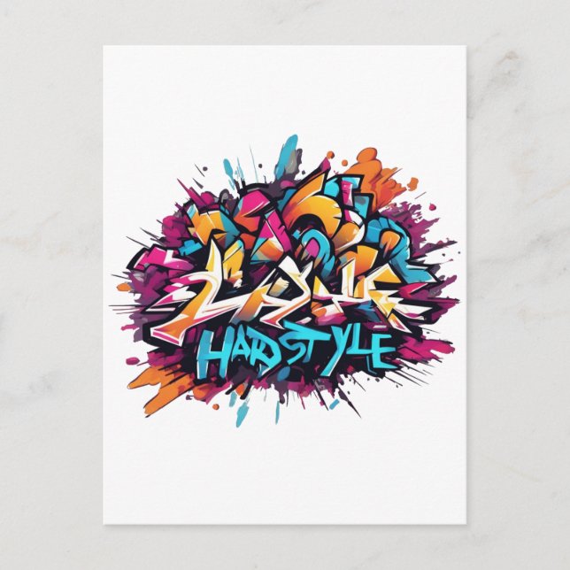 Carte Postale Graffiti Hardstayle (Devant)