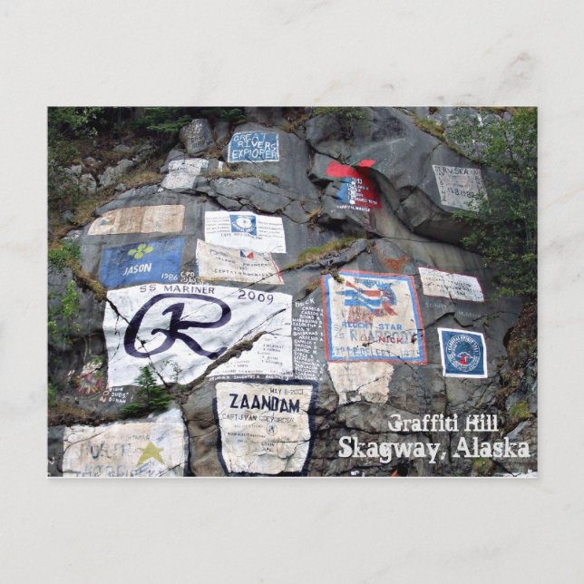 Carte Postale Graffiti Hill in Skagway, Alaska (Devant)