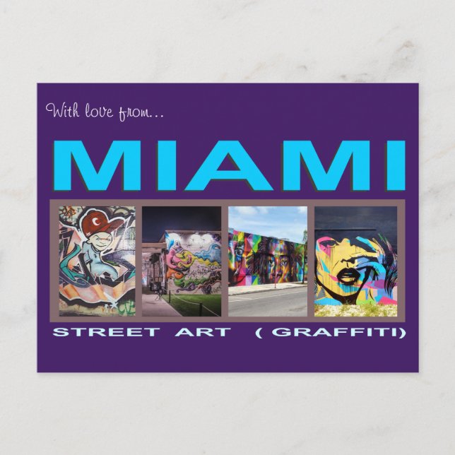 Carte Postale Graffiti M190084 Miami (Devant)