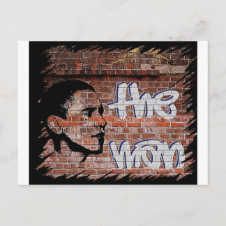 Carte Postale Graffiti Obama