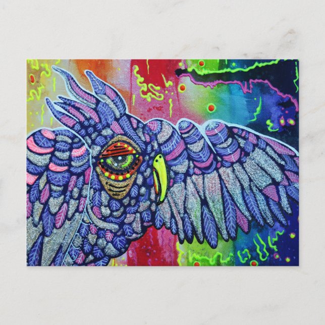 Carte Postale Graffiti Owl Art (Devant)